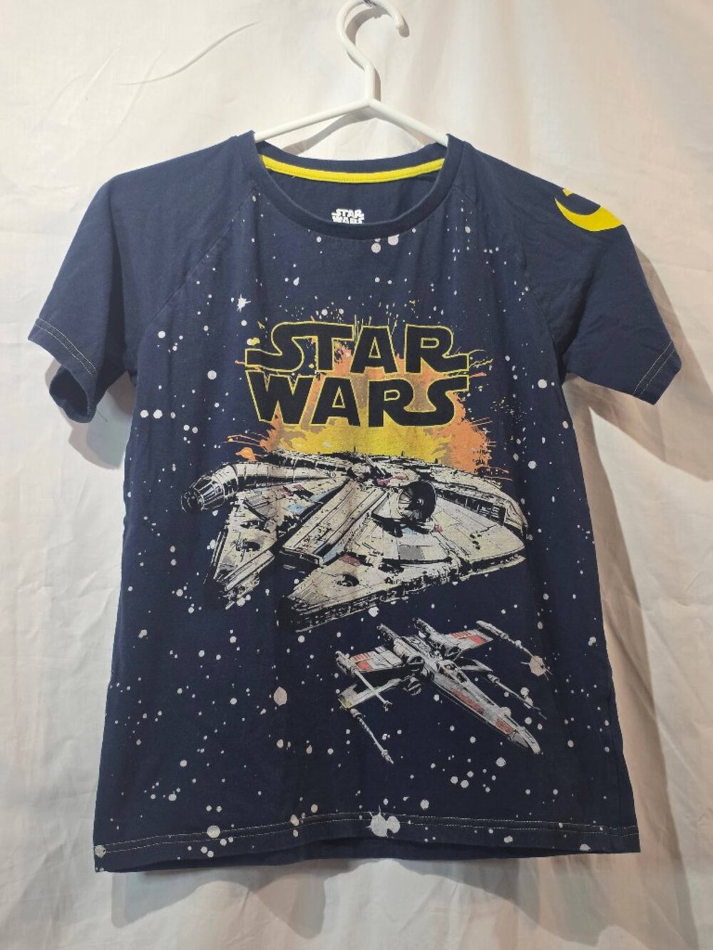 Star Wars Kids Millennium Falcon X-Wing Navy Graphic T-Shirt - Size 11-12Y